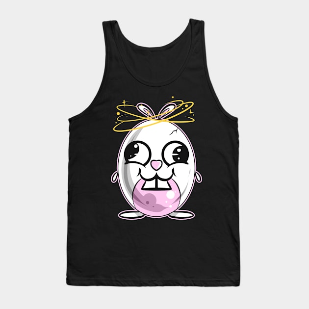 A Confused Easter Bunny Easter Egg Easter Tank Top by SinBle